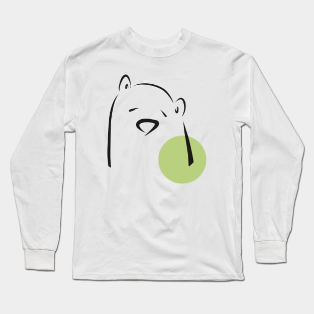 cute bear Long Sleeve T-Shirt by benbybenjamin